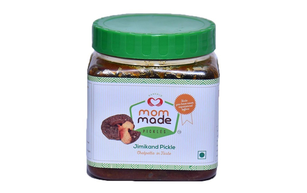 Mom Made Pickles Jimikand Pickle    Plastic Jar  500 grams